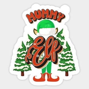 MUMMY ELF CHRISTMAS Sticker